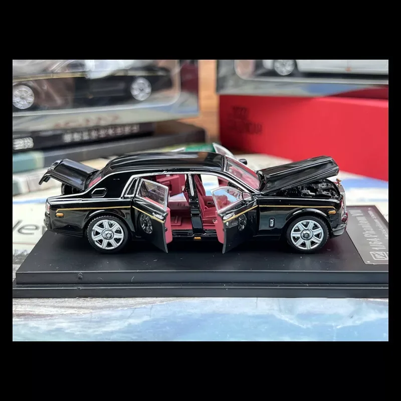 DCM 1:64 RR Phantom VII Black Alloy Diecast Car Model Limited Collection Gift