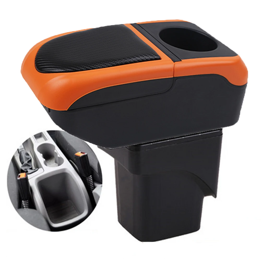 

For Ford Focus 2 Mk2 Armrest Box Arm Elbow Rest Center Console Storage Case with Cup Holder USB Port