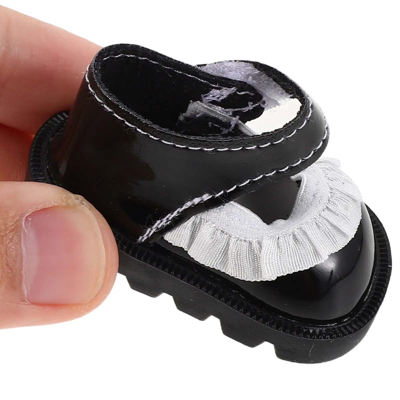 

2 пары миниатюрных туфель с кружевной отделкой для кукол 20 см, аксессуары для нарядов новорожденных девочек, миниатюрные игрушечные туфли для кукол