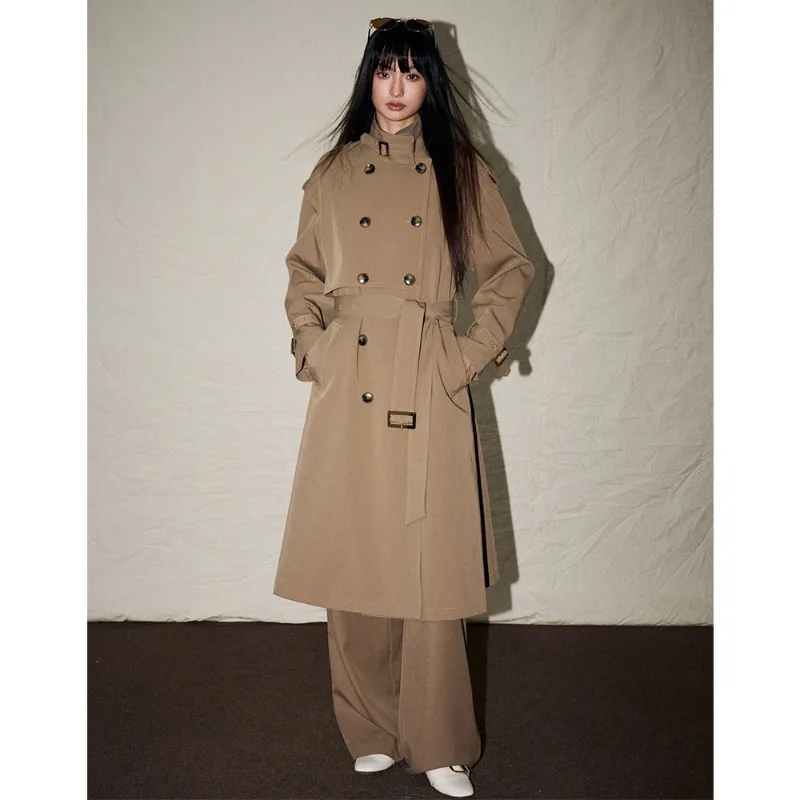 

Fashion Elegant Coat New British Long Autumn Women Trench