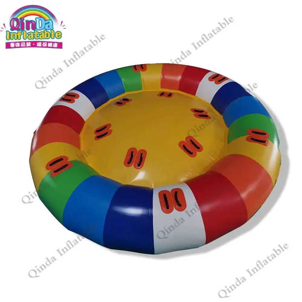 3.5m Diameter Inflatable Flying Towable Saturn Customized Inflatable Water Disco Boat For Water Play Equipment