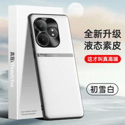 Per Realme GT 6 GT6 T Neo 6 Neo6 SE custodia in pelle di lusso in vita Cover posteriore liquida per Realme GT6 GT6T Neo6 Neo6SE paraurti Funda