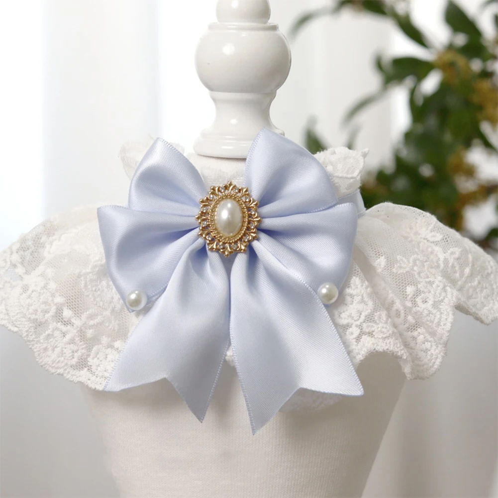 ربطة عنق من الدانتيل والقوس منشفة للحيوانات الأليفة ، لطيفة ، مريلة كلب وقطة ، زي فيفا-11.8in ، 8in ، 9 in ، 8in ، 8in ، 1: بيع بالجملة