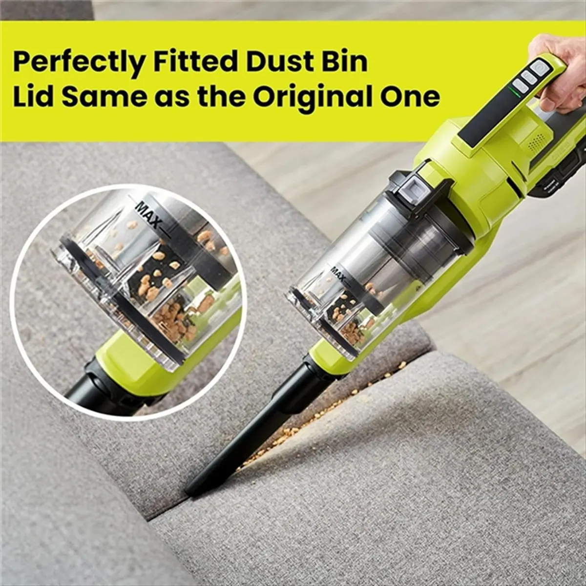 【Limited Offer】4x Replacement Canister Gasket for 18v Stick Vaccum Dust Bin Lid PCL720,PBLSV716,Dust Bin Canister Seal Gasket