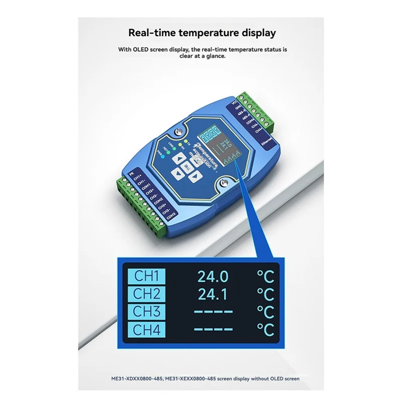 A13E-Multi-Channel Analog And Digital Acquisition Control COJXU ME31-AAAX4220 4DI+2AI+2DO RJ45 RS485 Modbus IP To RTU