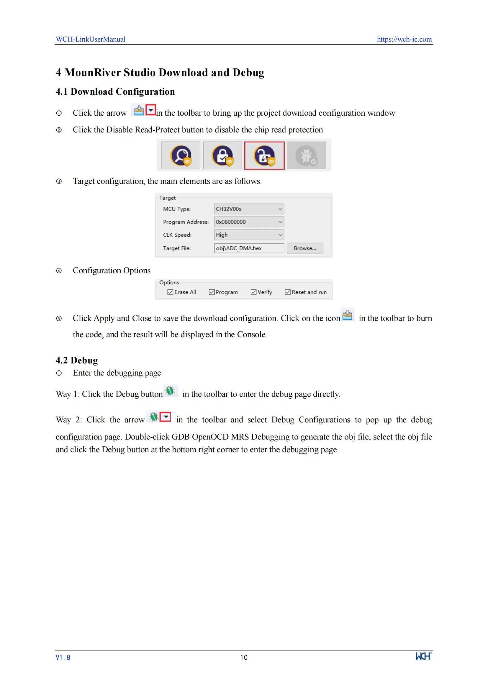 WCH LinkE Online-Download-Debugger unterstützt WCH RISC-V-Architektur MCU/SWD-Schnittstelle ARM-Chip 1 serieller Port zum USB-Kanal – Detail 10