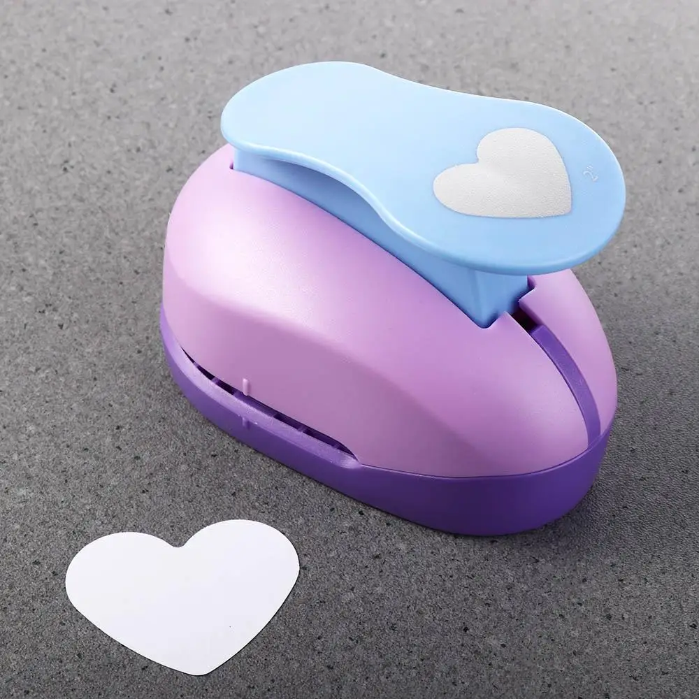 DIY Handmade DIY Craft Paper Cutting Heart-shaped Children Embossing Punches Hole Puncher Scrapbooking Machine Punches Maker