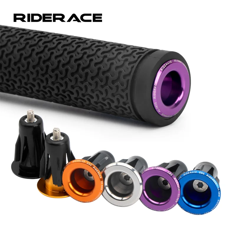 RIDERACE Bicycle Grip HandleBar End Cap 23.5MM Aluminium Alloy Road Cycling Handle bar Grips Plugs Caps For MTB Mountain Bike