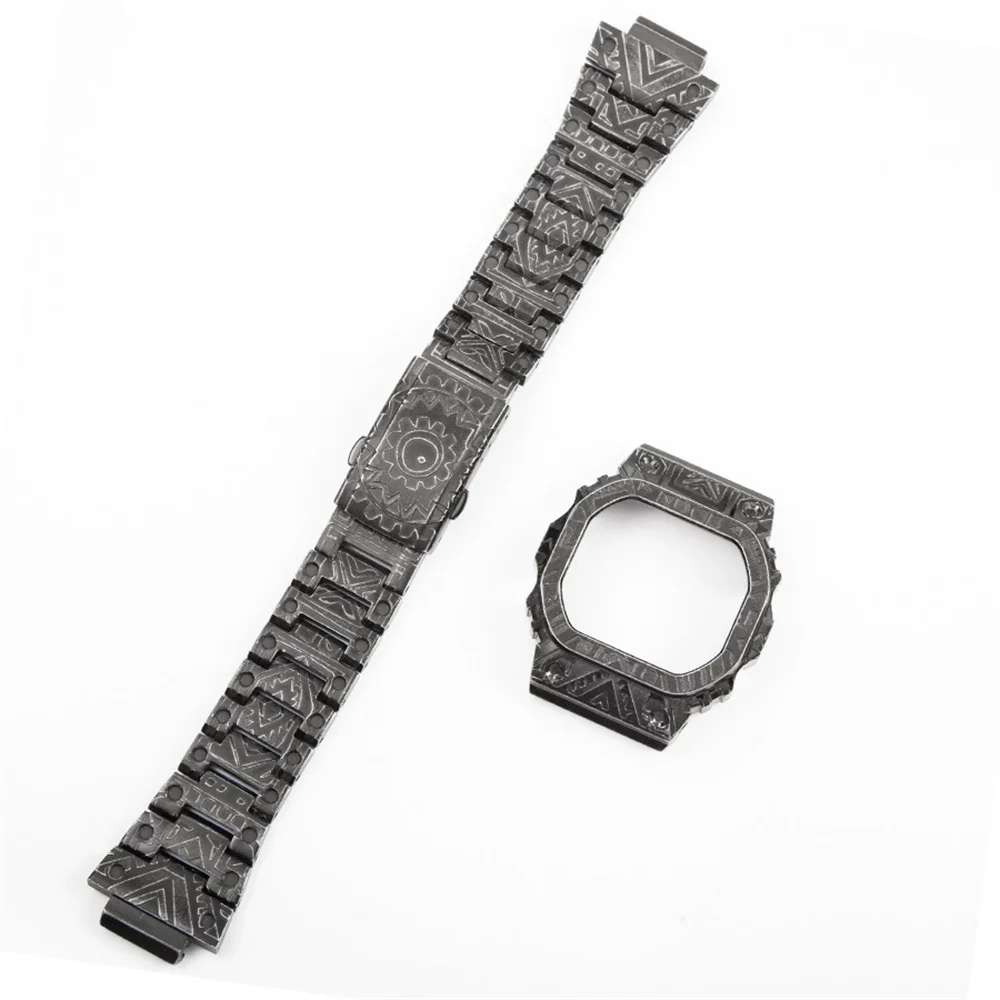 

Набор из нержавеющей стали для серии DW-5600 5000 5030 5025 5035/GB-5600 GWX-5600 GW-B5600 резьба по металлу ремешок для часов в стиле ретро