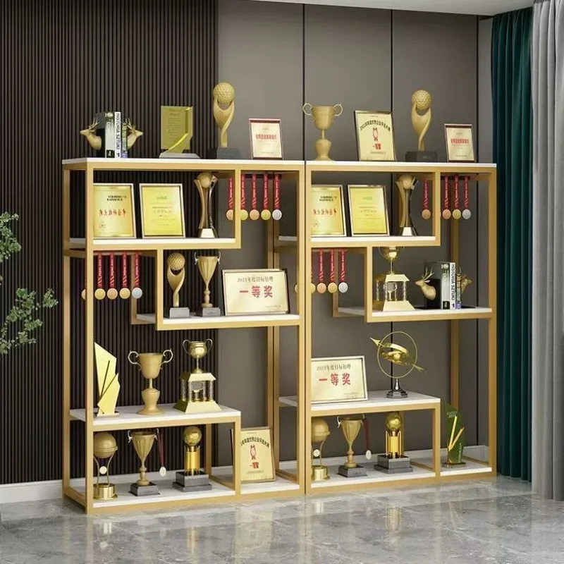 Trophy Display Stand Company Medals Medal Display Cabinet Enterprise License Wall 2026 Certificates of Honor Shelf
