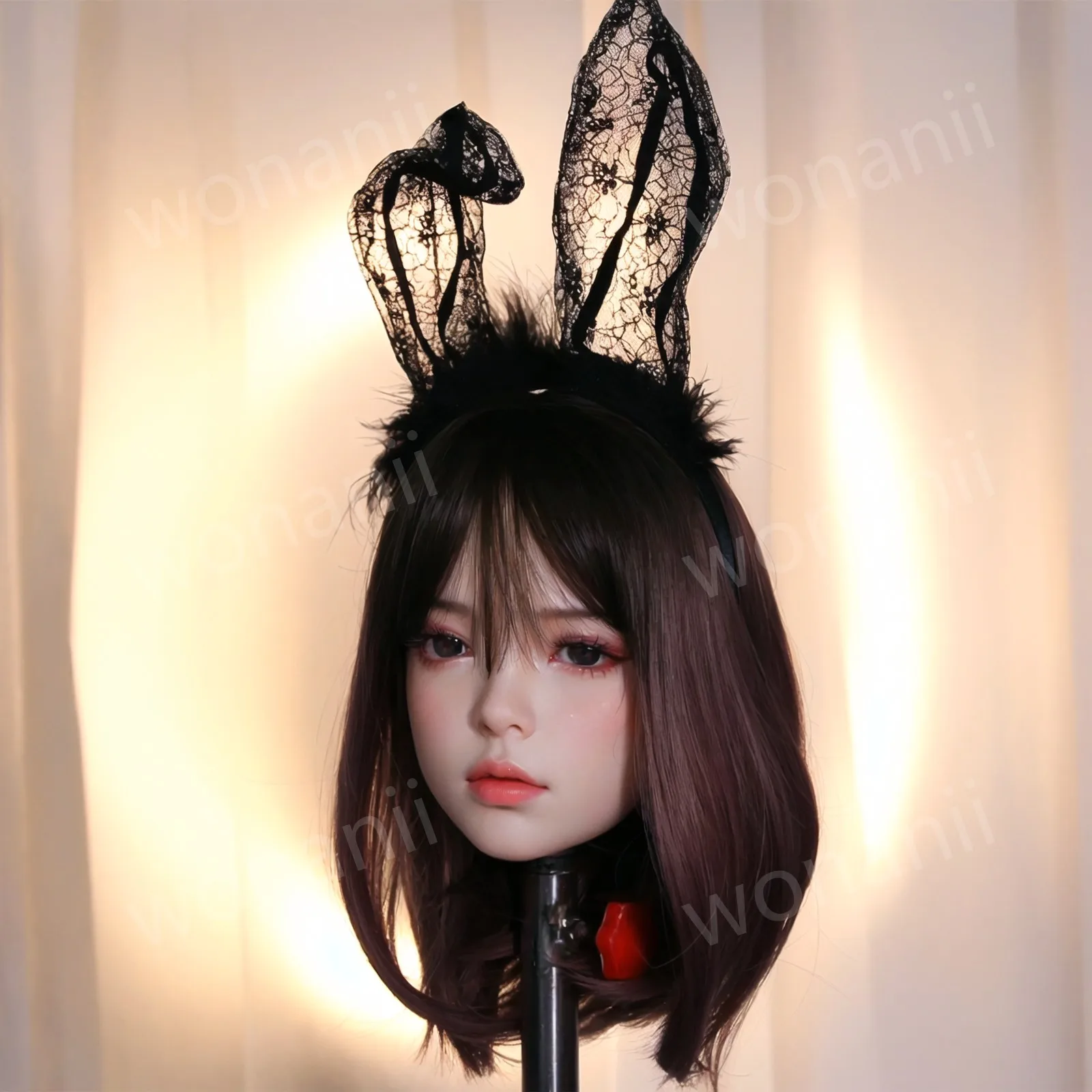 نموذج رأس أنثى واحدة، لعبة ذكر للبالغين، نسيج ناعم، صديقة مثالية، مادة TPE، رأس أنثى مقلد (بدون ملحقات شعر