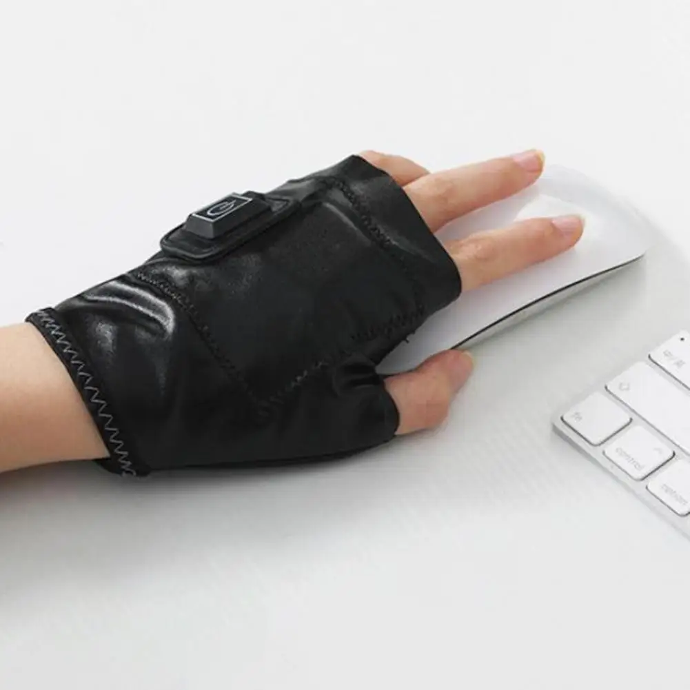 Thermal Gloves 1 Pair Soft Auto Off 5V/0.5A  Rechargeable USB Hand Warmer for Office