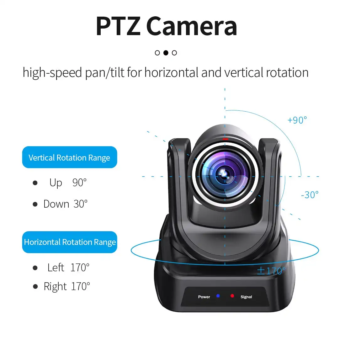 16PCS SMTAV POE NDI PTZ Camera 30x + 8x Zoom Live Streaming Camera NDI HX 4.5 for Church Business Meeting Black