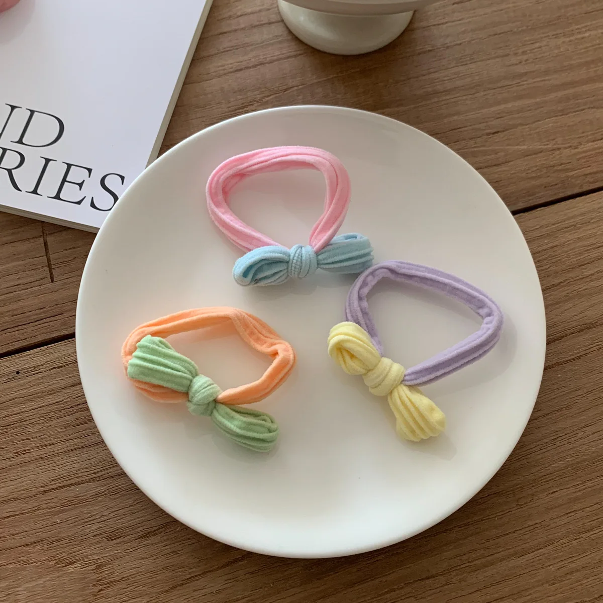 5/10/20Pcs Cute Solid Bowknot Hairband Hair Clips for Baby Girls Handmade Bows Hairpin Barrettes Headwear Kids Hair Accessories