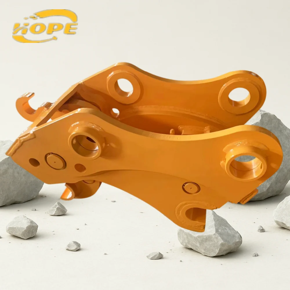 Excavator Quick Coupler Attachment Providing Strong Clamping Force and Long Service Life with Low Maintenance Cost