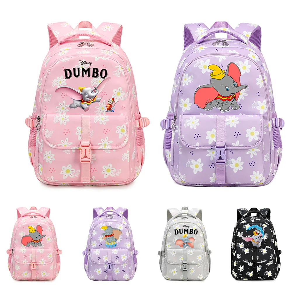 

Dumbo For Teenager Women Men Backpack Large Capacity Colorful Waterproof Floral Knapsack Mochila