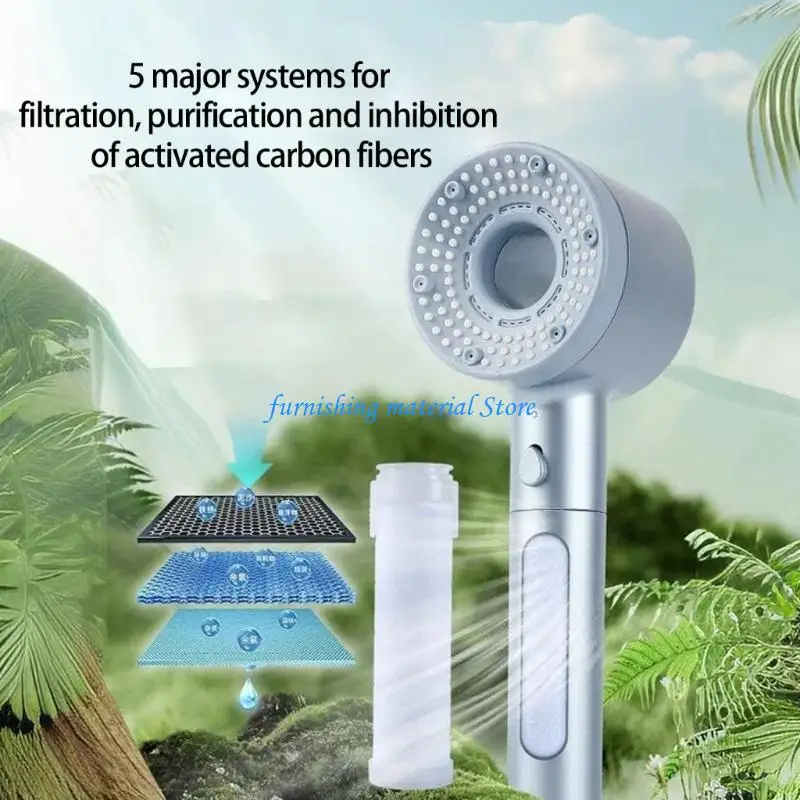 

Y5GD High Pressure Shower Head Filter Showerhead for Bathroom Bath Home Bathroom