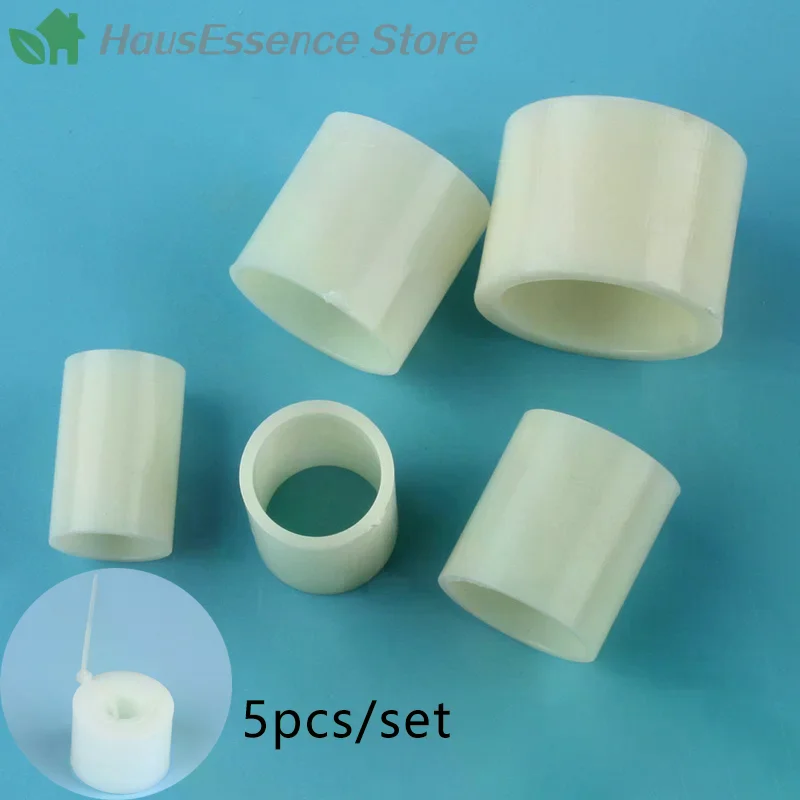 ※5-Sizes/set Grinding Wheel Arbor Bushing Adapter Kit 32-25-22-19-16-12.7mm For 250/150mm Bench Grinder Plastic