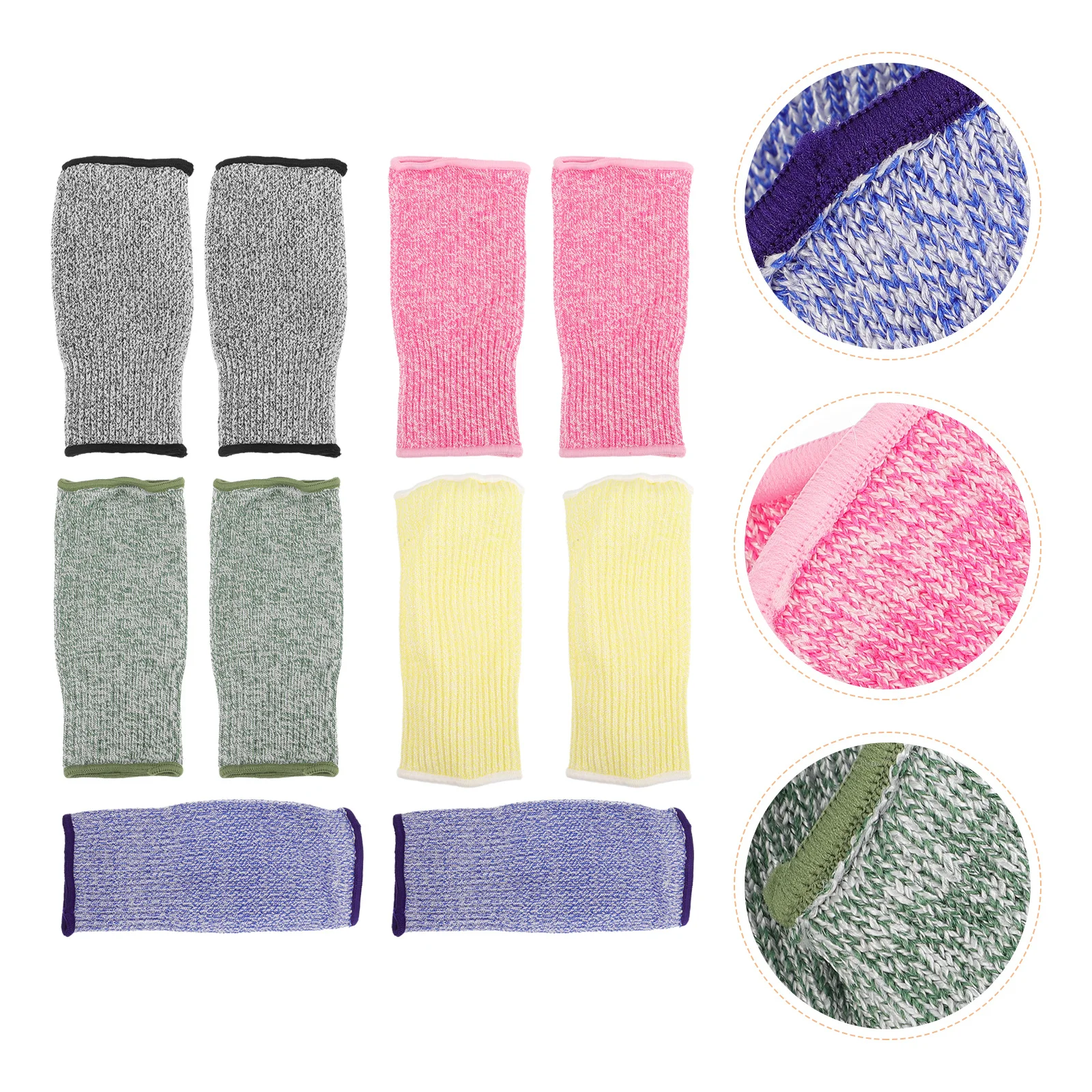 10pcs Cut Resistant Arm Sleeve Material Ergonomic Lightweight Anti-Cut Forearm Protection For Gardening Woodworking