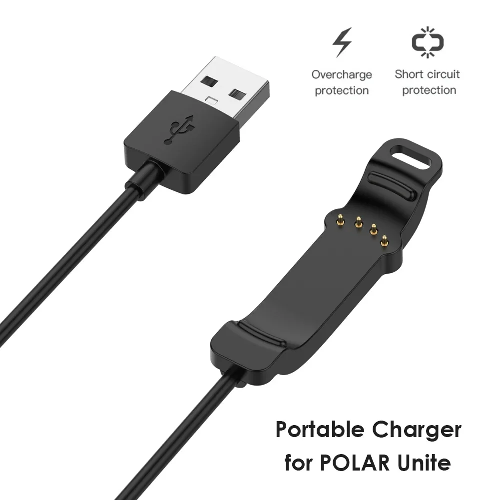 

USB Charger Cable 4-pin 1m for POLAR Unite Smartwatch Charging Cord Line Outdoor Shopping Wearing Accessories