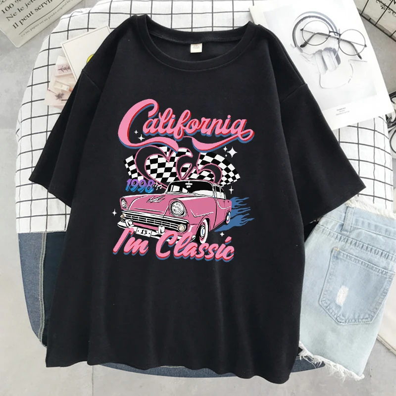

California 1998 I'M Classic Racing Women T Shirt Cotton Casual Short Sleeve Oversized Soft Top Street Oversize Tshirt Female
