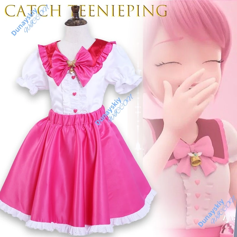 

Корейский аниме Catch Teenieping Косплей Костюм для девочек Волшебная принцесса Роми Боевое платье Юбка Комплект Подарок на Хэллоуин