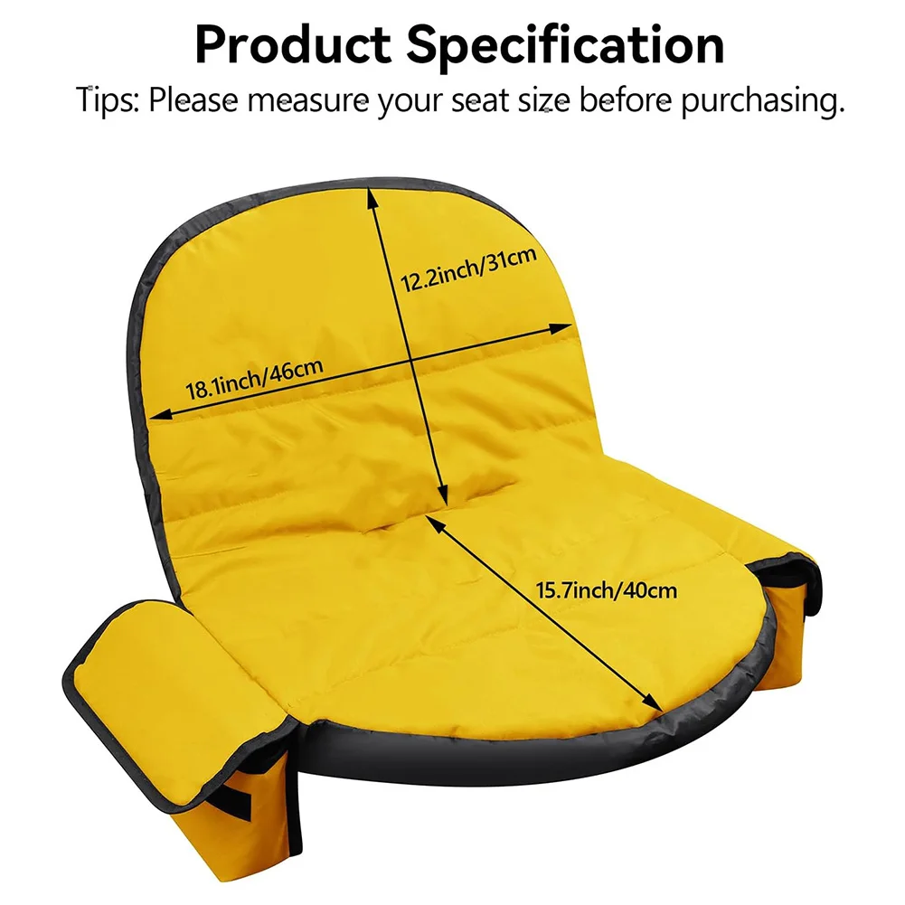 1pc Riding Mower Seat Covers With Pockets Elastic Fit 600D Oxford Cloth Waterproof Wear-resistant Mower Protection Cover