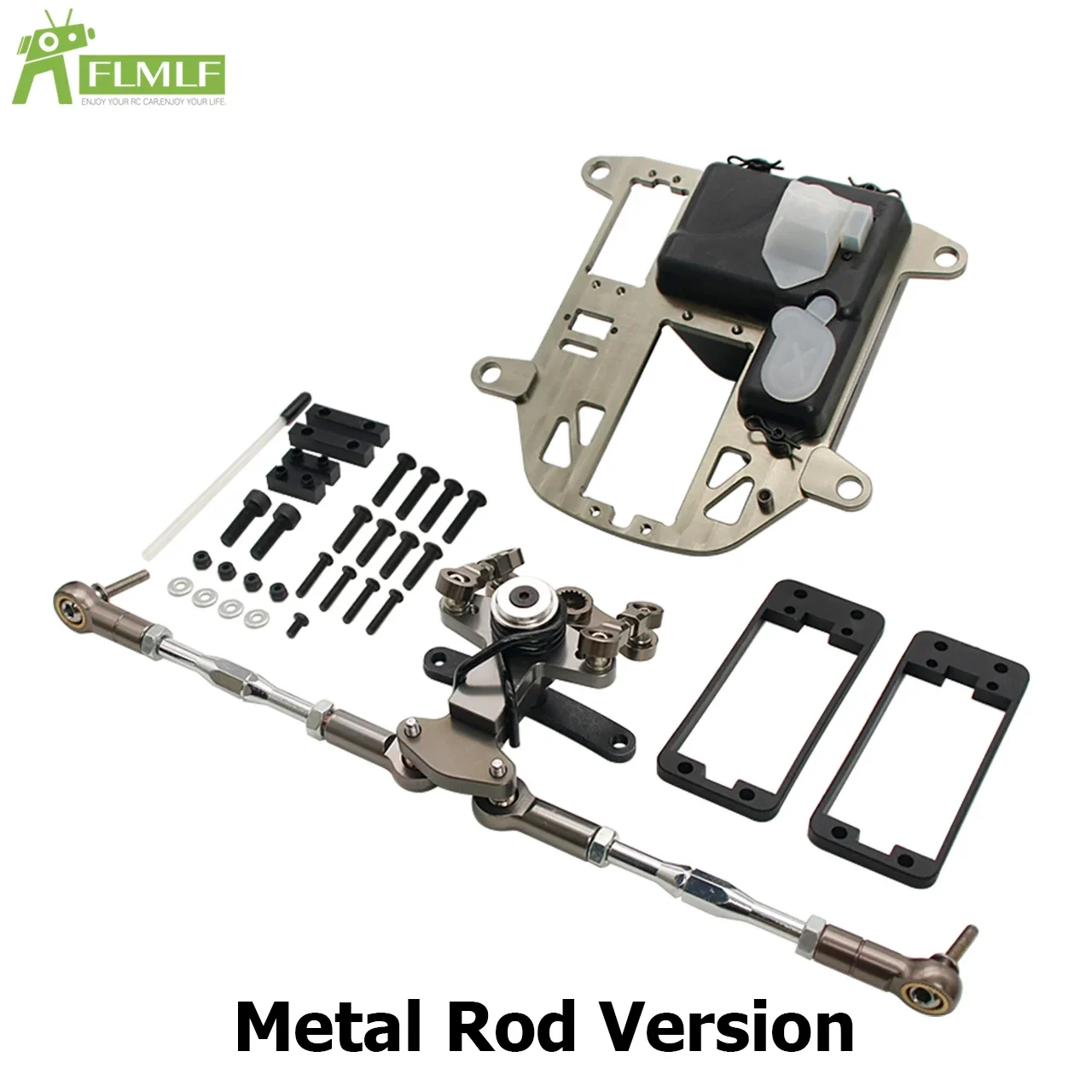 Rc Car Symmetrical Steering Kit or Accessories (Metal or Plastic Rod Version) for 1/5 HPI ROFUN ROVAN KM BAJA 5B 5T 5SC Parts image 3