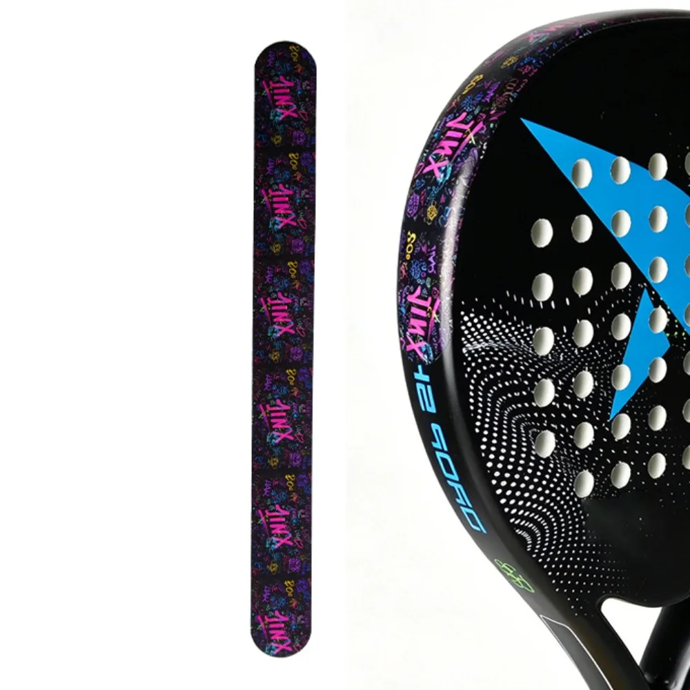 

Shock Absorption Padel Racket Protection Tape Scratch-proof Anti-fall Paddle Head Edge Sticker High Elasticity Reduce Friction