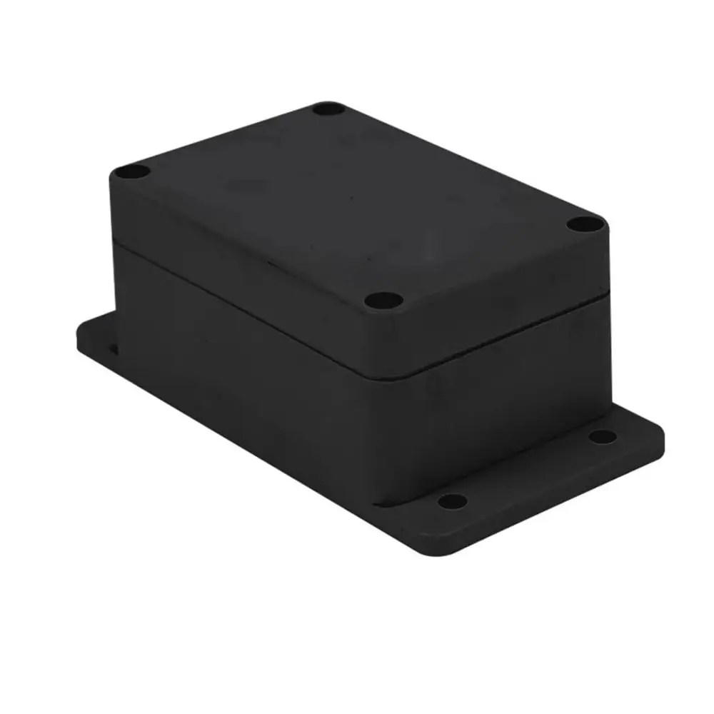 Boîtier en plastique ABS pour bricolage, boîte de projet électronique, fournitures électriques noires étanches à trois couches