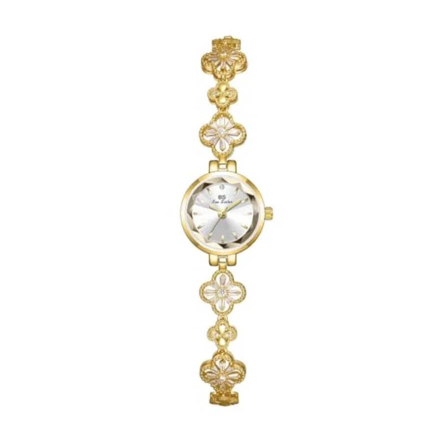

Vintage Watch for Women Hollow Four Leaf Chain Bracelet Dainty Small Ladies Dress Quartz Watch Waterproof Luury Gift