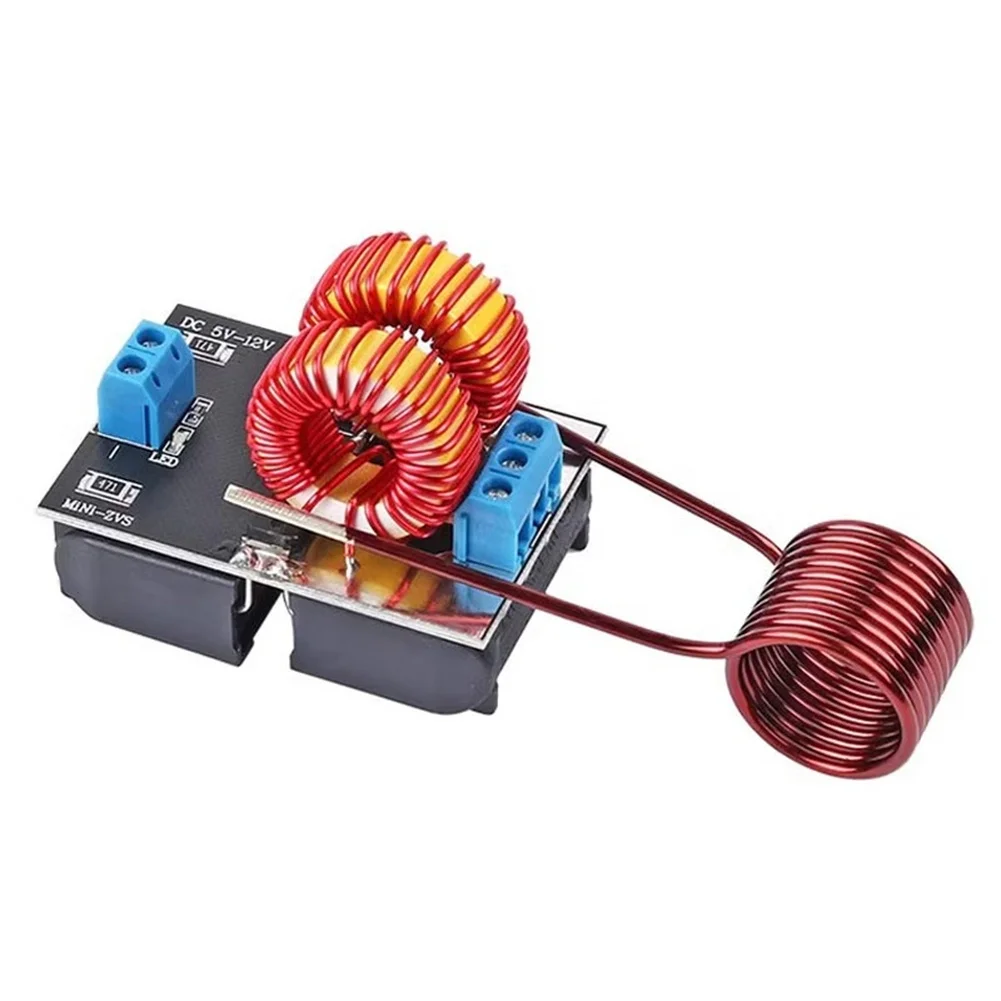 For MINI for zvs Induction Heating Driver with Coil for Electromagnetic Jacob Ladder DC 5V 12V Input 5.6x3.8x4.5cm Dimensions