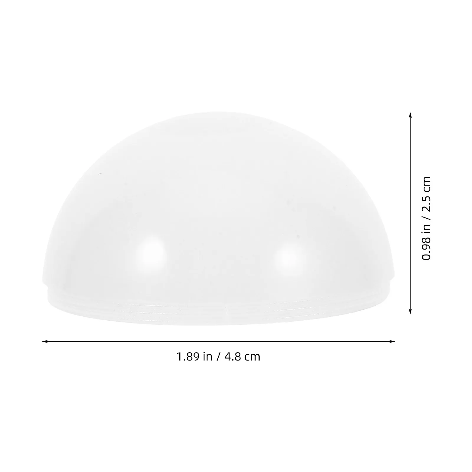 10Pcs Sleek Flat Arc Pc Light Shade Globe for Vanity Bathroom Fixture Makeup Mirror Pendant Lighting Replacement Globes