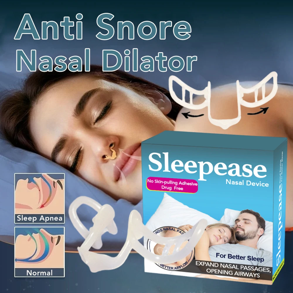 Nose Dilator Nasal Silicone Nose Clip Anti Snoring Easy Breath Preventing Snoring Help Breathe Snoring Devices Improve Sleeping