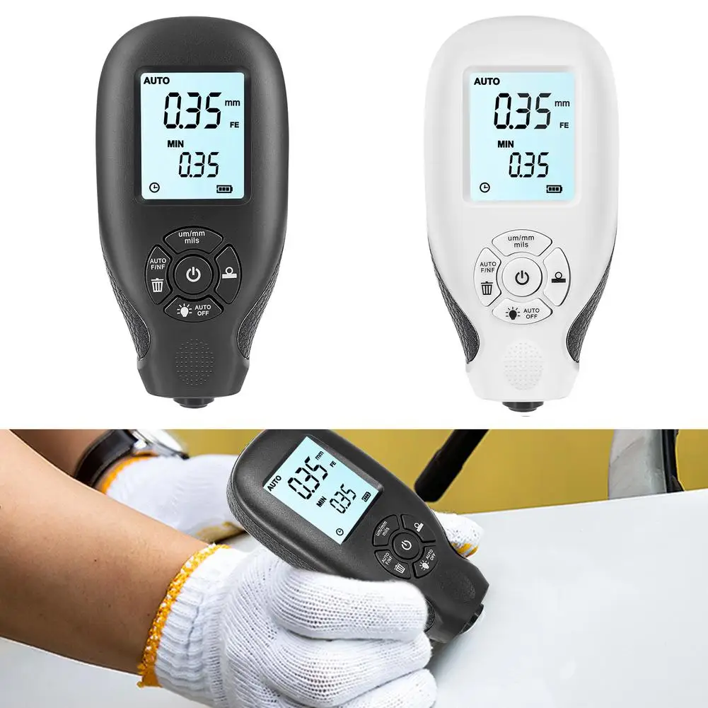 

New Hw-300 Digital Coating Thickness Gauge 0-2000um Automotive Paint Film Thickness Tester Resolution 0.01mm