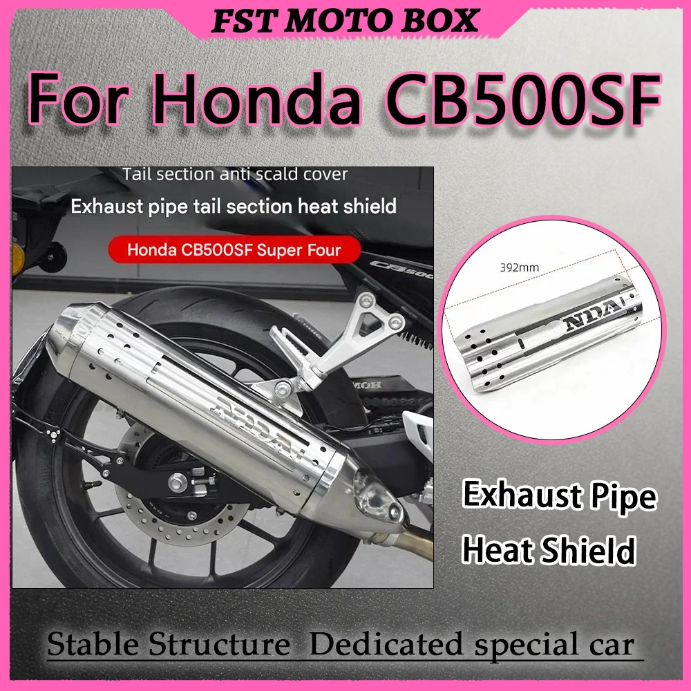 For Honda CB500SF Super Four Motorcycle Exhaust Pipe Protective Decorative Cover High Temperature Resistant No Softening