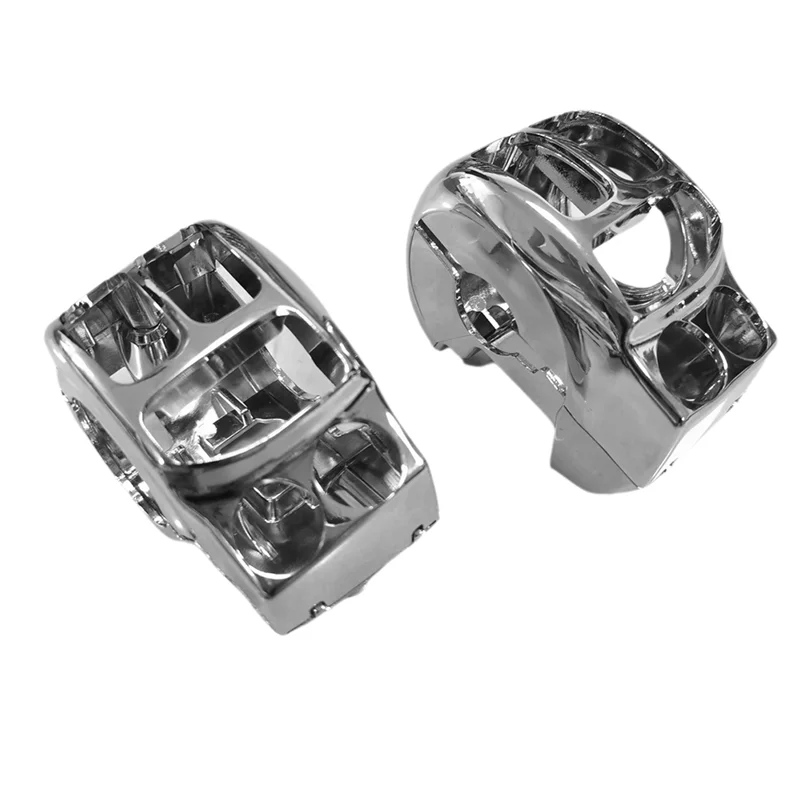 AB61-Chrome Handlebar Control Switch Button Housing Covers For Road Glide Special For Touring And Trike Models 2014-2023 FLTRXS