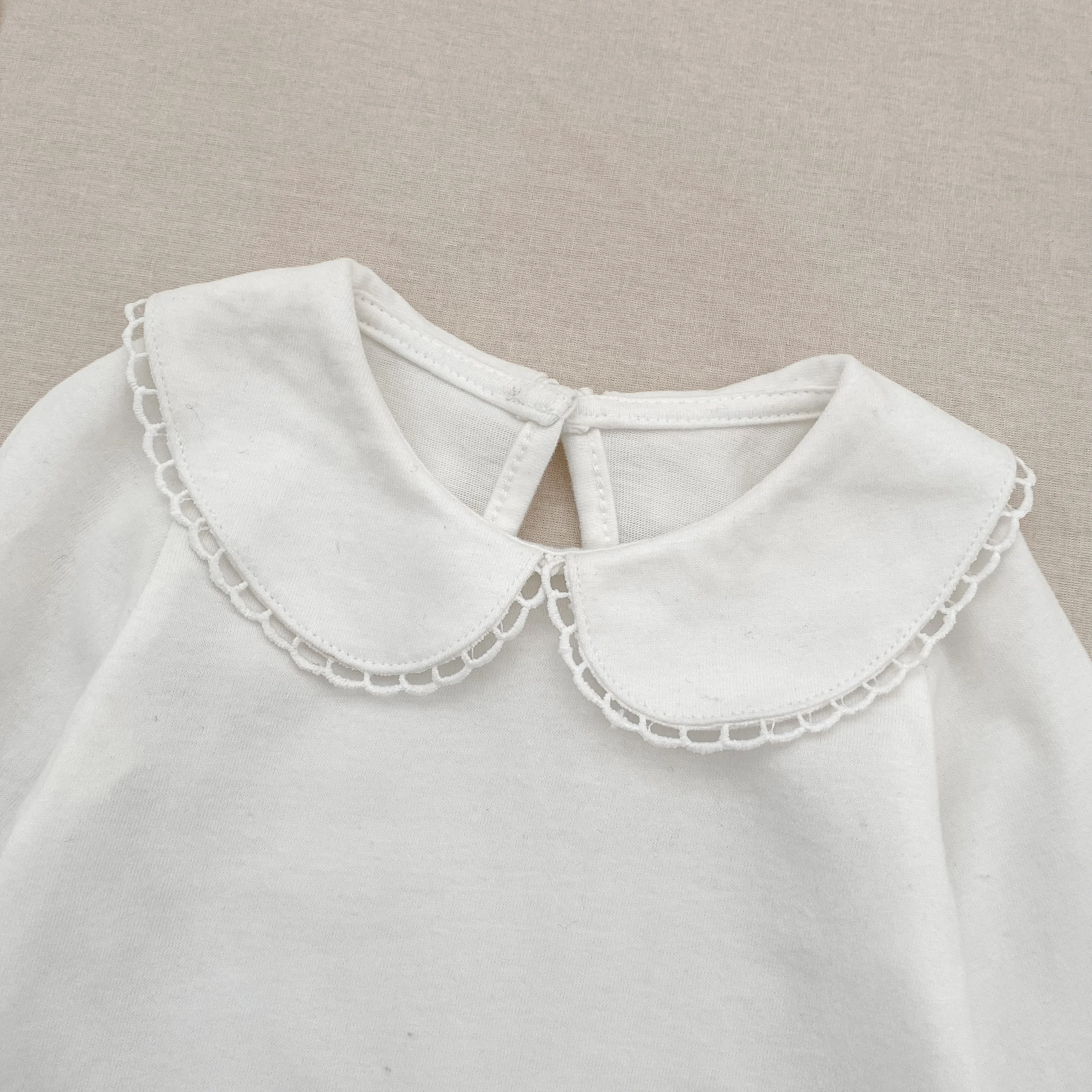 0-24M Herbst Baby Mädchen Romper Baby Mädchen Kleidung Kleinkind Neue Mädchen Spitze Kragen Strampler Baumwolle Weiß Infant baby Mädchen Overall – Detail 32