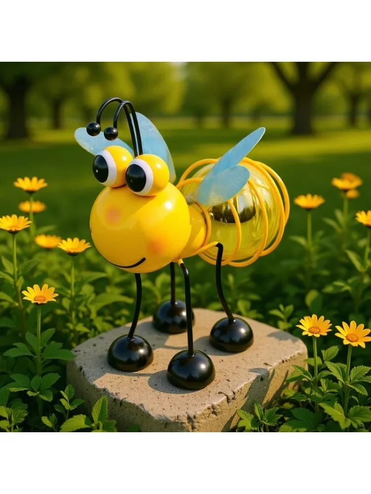 Wasserdichte Solar-Gartenfigur „Glühwürmchen“ – Kreatives Deko-Element für Garten, Hof und Wege – Einzigartiges Einweihungsgeschenk