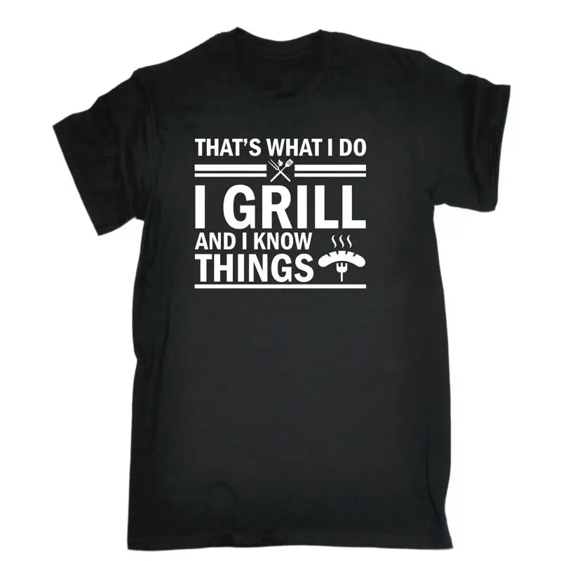 

Мужская забавная футболка Thats What I Do Grill And Know Things Chef