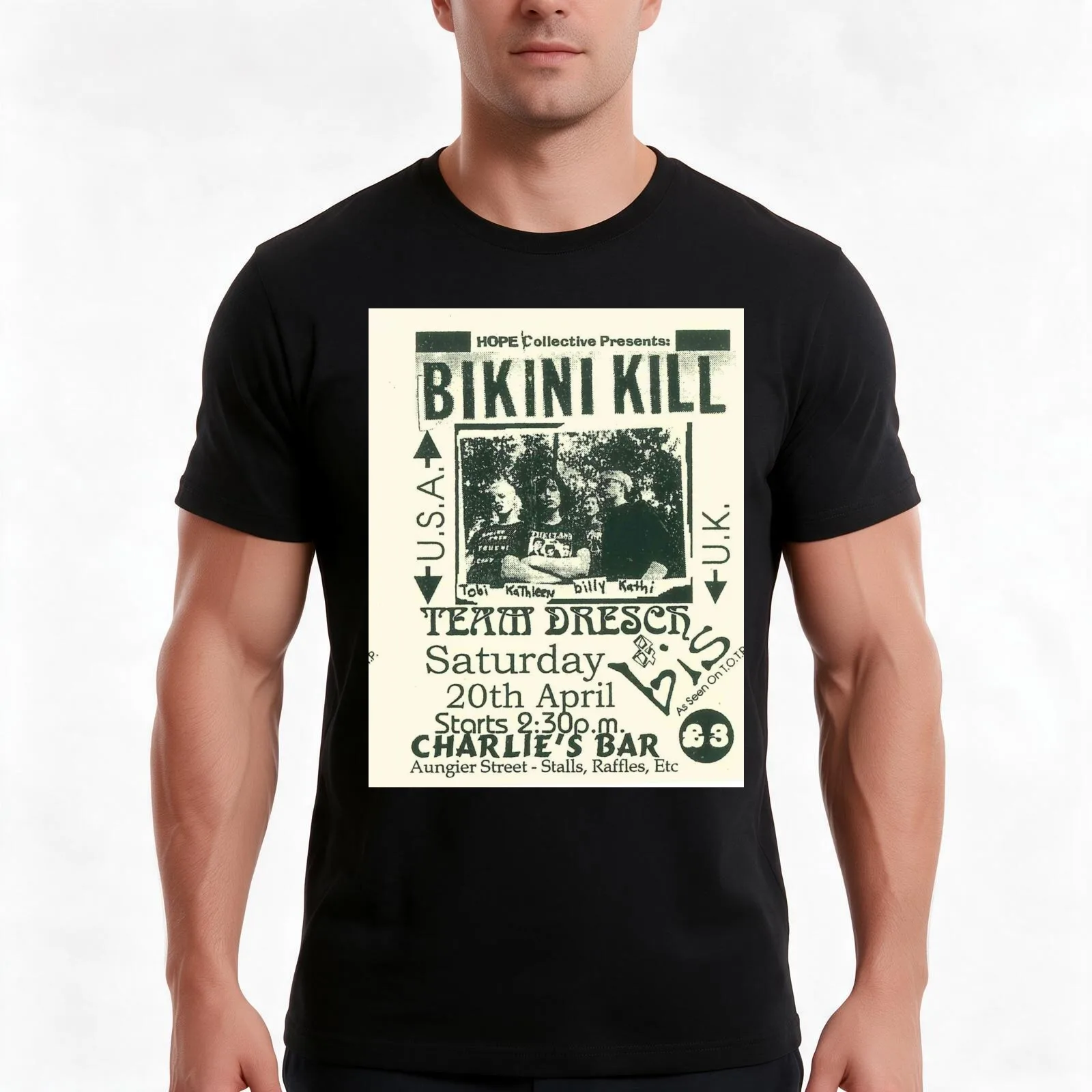 bikini kill T-Shirt Summer Casual Cotton Tee Oversized Streetwear Tops Vintage Graphic Print Loose Fit Short Sleeve