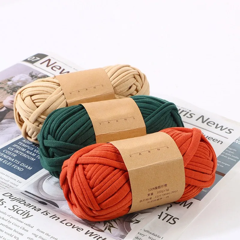 The Cloth Line Yarn Crochet Knitting Yarn For Beginners With Easy To See Stitches Worsted Medium Cotton Nylon Blend Diy Yarn