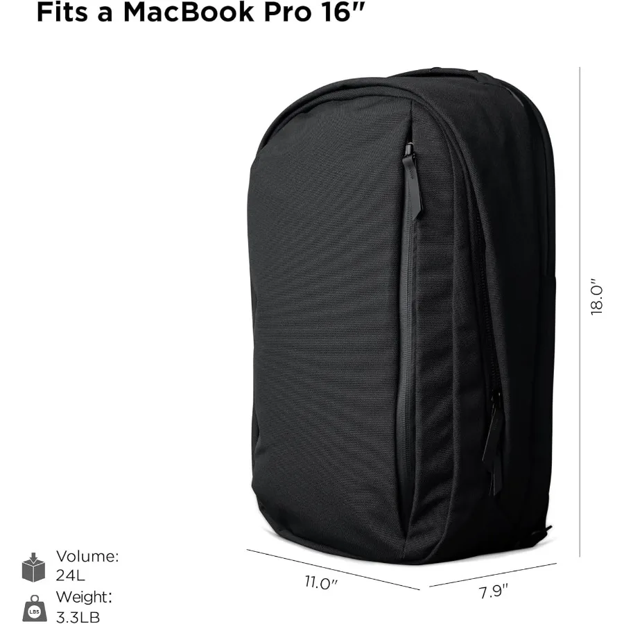 حقيبة ظهر ALPAKA Metro Backpack Pro للرجال سعة 24 لترًا - تناسب حقيبة ظهر للكمبيوتر المحمول مقاس 15.6 بوصة مع سحابات YKK MOD ومقود المفاتيح والأمتعة P #2