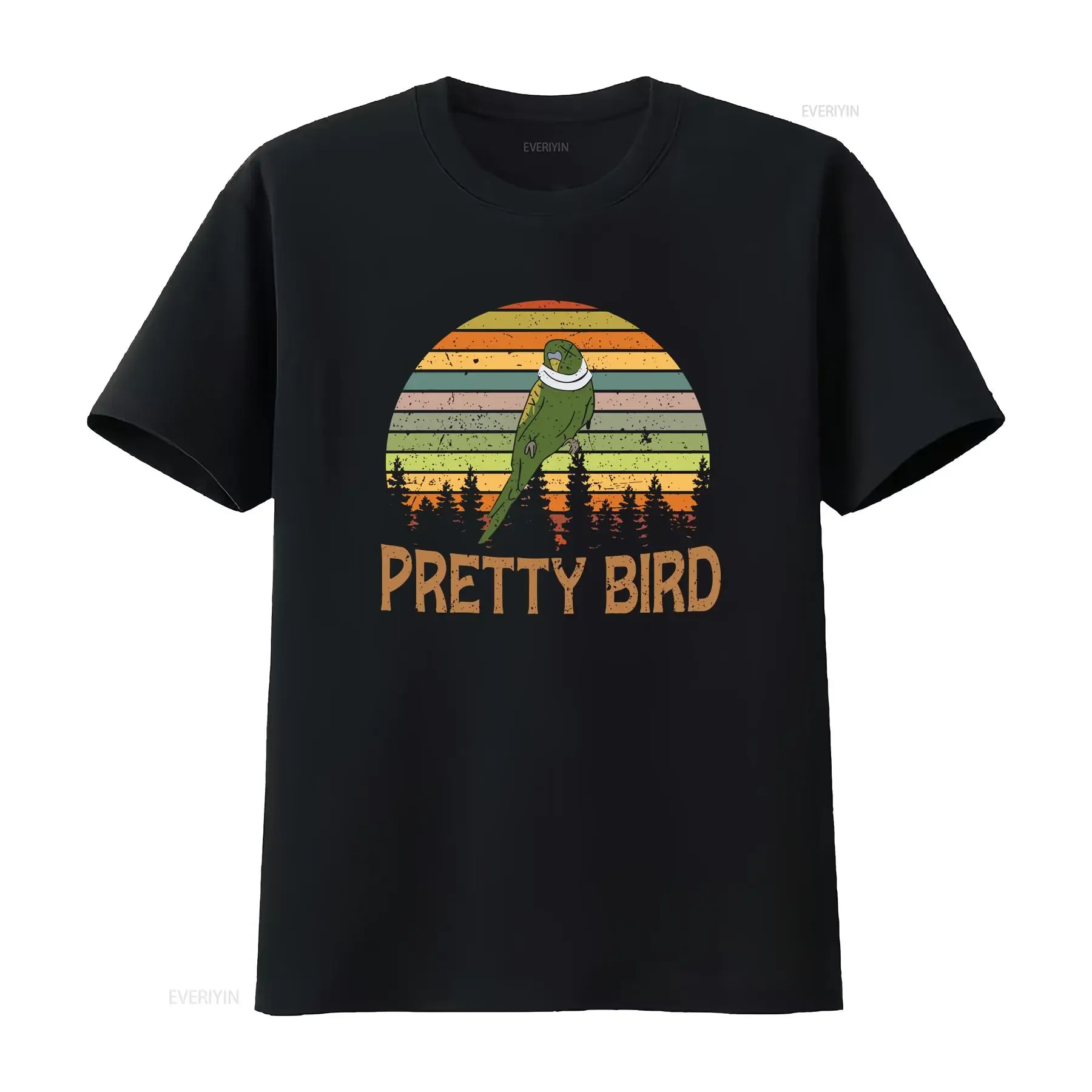 Pretty Bird Dumb And Dumber Parrot Vintage T-Shirt Lustiges D Vintage Washed Top für den Alltag Unisex Designerkleidung für Herren