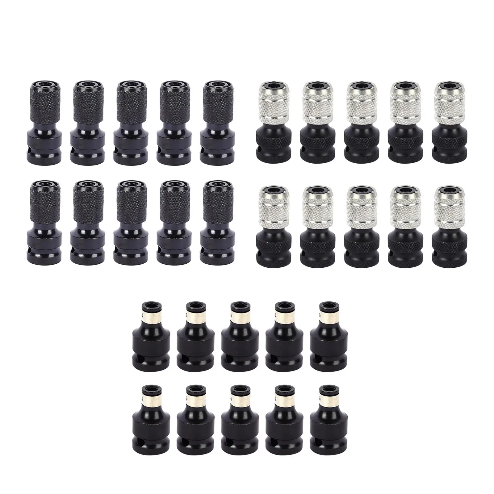 

10x 1/2 Impact Wrench Adapter Retractable Power Tool Hex Shank Converter Replace High Carbon Steel for Mechanics Engineers
