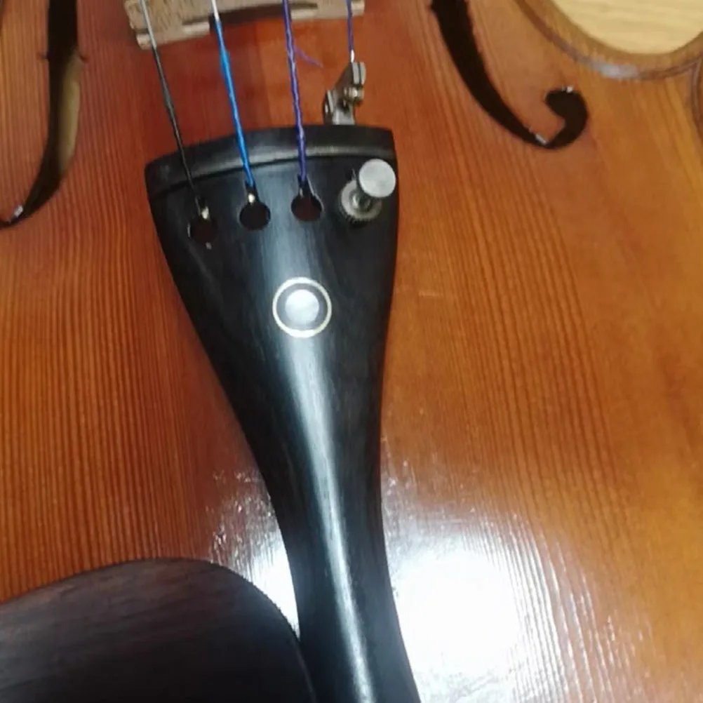 

1Set Ebony Violin Accessories Fine Quality Beautiful Atmospheric Delicate Wood Texture Durable Hard Textured Sound Transmission