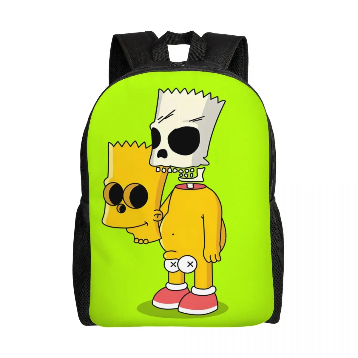 

Custom Simpsons Laptop Backpack Men Women Fashion Bookbag for School College Student Animated Sitcom Bags