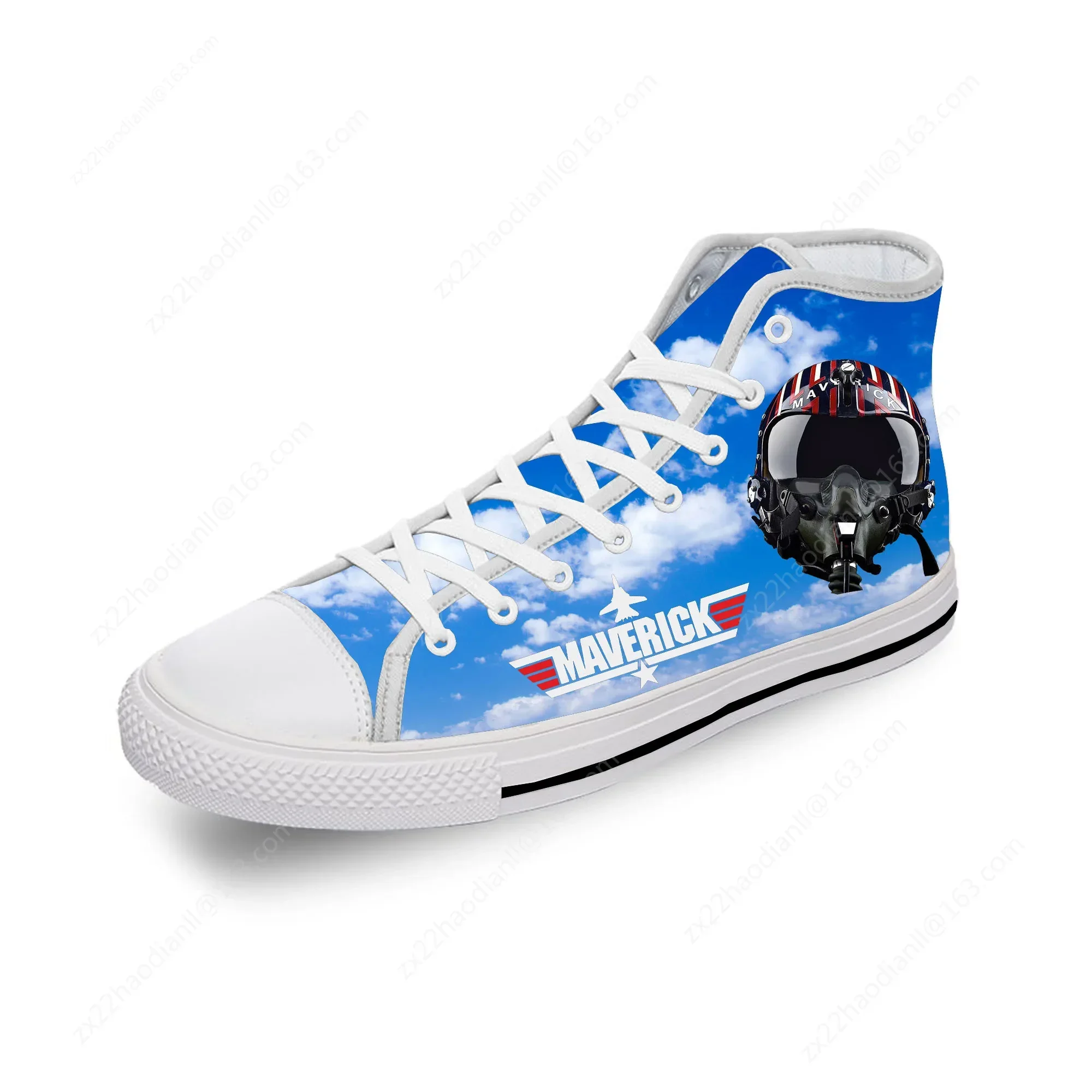 Top Gun Maverick High Top Sneakers Mens Womens Teenager Casual Shoes Canvas Running Shoes 3D Print Breathable Lightweight shoe