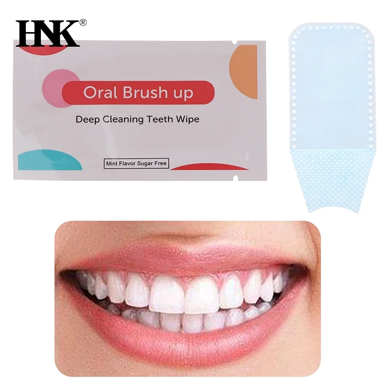 

10Pcs Disposable Teeth Deep Cleaning Wipes Brush Up Mint Flavor Oral Hygiene Care Tools Residue Stains Remove Wipe