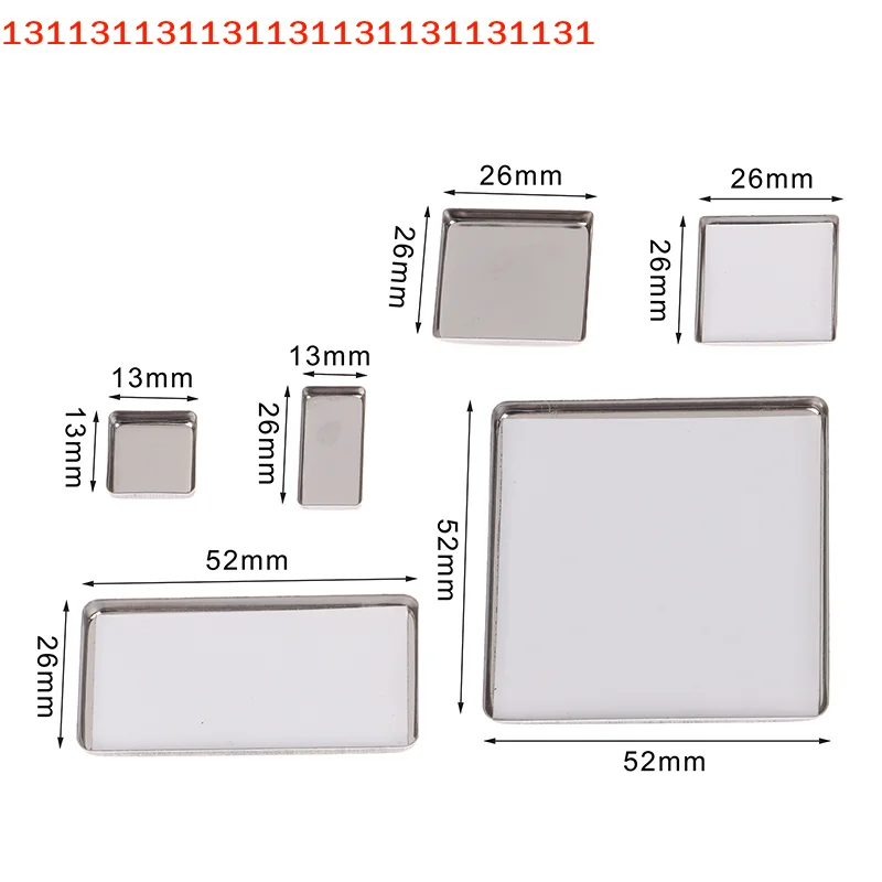 Magnetic Aluminum Palette Professional Paint Art Supplies Watercolor Box Packaging Grid 0.5ml/1ml/2ml For Travel Box